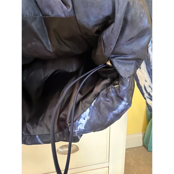 Nubyen Cropped Puffer Ski Jacket Women's Small Blue Marble Revolve Wintercore - Picture 5 of 7